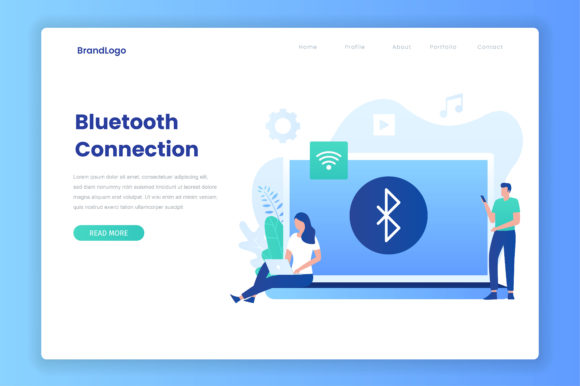 Bluetooth Connection Illustration: Your Go-To Design Asset