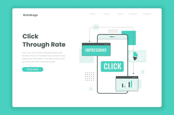 Click Through Rate Line Illustration: A Visual Guide