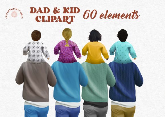 Dad and Kid Clipart: Crafting Authentic Family Illustrations