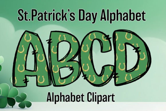 Designing with the St. Patrick's Day Alphabet a-Z Letters16 Set
