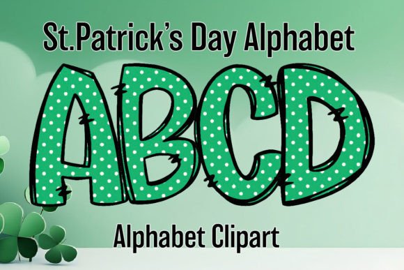 Festive Design Unlocked: St. Patrick's Day Alphabet A-Z Letters