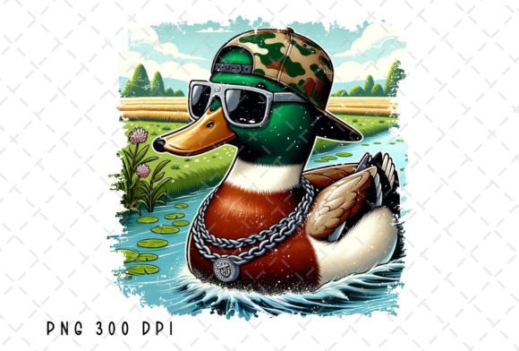 Mallard Duck Hunting Camo Hat PNG for Your Projects