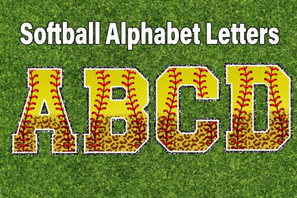 Softball Leopard Alphabet Sport Glitter: A Creative Toolkit