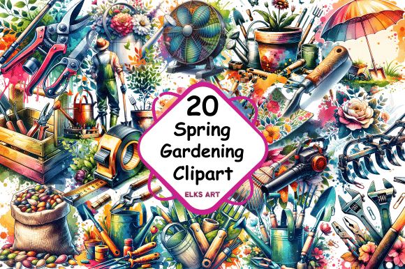 Spring Gardening Sublimation Clipart: A Creative Toolkit