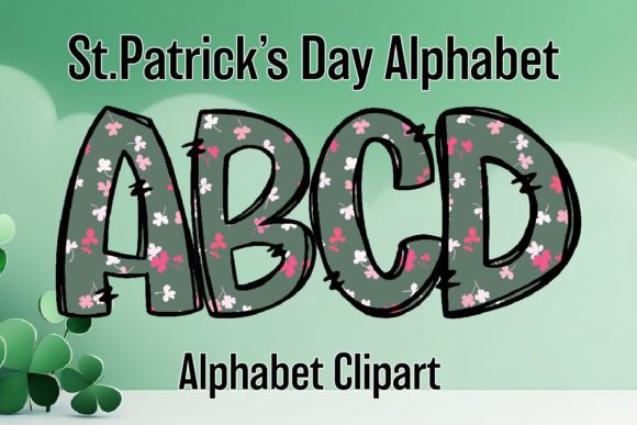 St. Patrick's Day Alphabet a-Z Letters3: Festive Design Assets